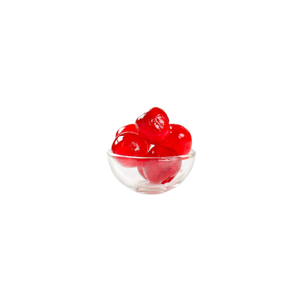 Candied cherries for desserts cakes and baking